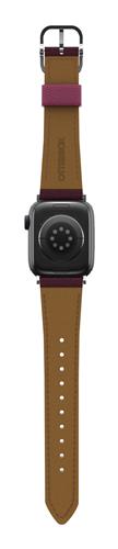 OB CACTUS LTH W BAND APPLE WTCH 10-L 44/45/46mm MaroonBells-pink