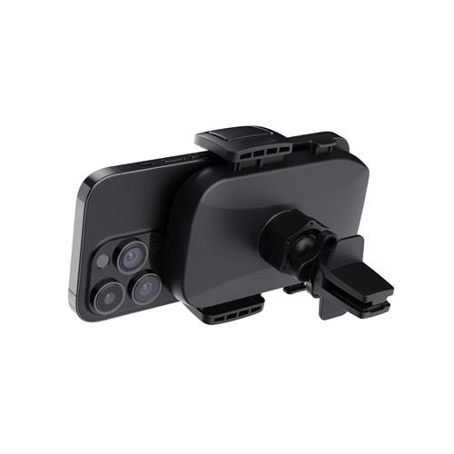 RUNO SUPPORTO PER TELEFONO CON MONTAGGIO ALLA VENTOLA  -  NERO