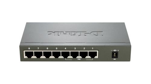 D-Link DES-1008PA switch di rete Non gestito Fast Ethernet (10/100) Supporto Power over Ethernet (PoE) Nero