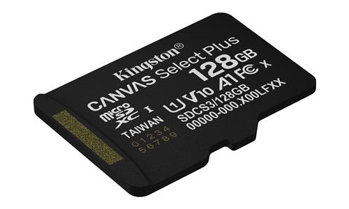 128GB MICROSDXC CANVAS SELECT+ Gen3 150MB/s A1 Card + Adapter