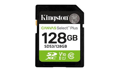 128GB SDXC CANVAS SELECT PLUS Gen3 150MB/s C10 UHS-I U1 V10