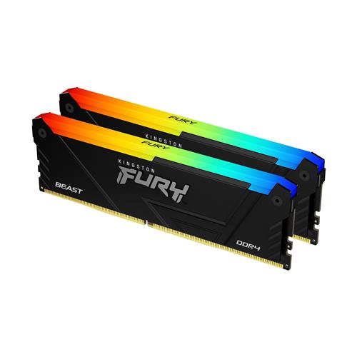 16GB 3600MT/S DDR4 CL17 DIMM (Kit of 2) FURY Beast RGB