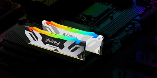 Kingston Technology FURY 16GB 7200MT/s DDR5 CL38 DIMM Renegade RGB Bianco XMP