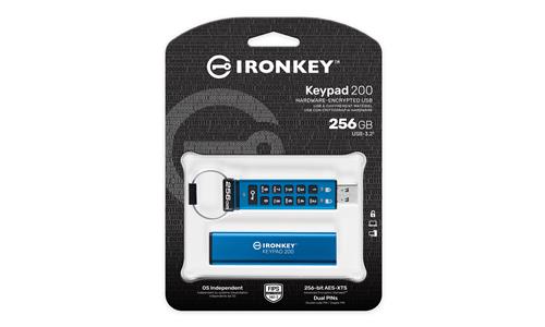 256GB IRONKEY KEYPAD200 AES-256 FIPS 140-3 LVL 3(PENDING) ENCRYP
