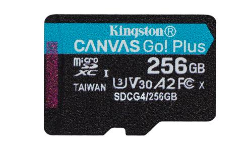 256GB MSDXC CANVAS GO PLUS 200R Gen4 A2 U3 V30 Card + Adapter