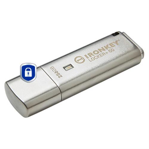 256GB USB 3.2 IRONKEY LOCKER+50 AES USB W/256BIT ENCRYPTION