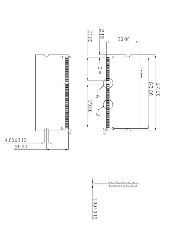 Transcend TS256MSK64V1N memoria 2 GB 1 x 8 GB DDR3