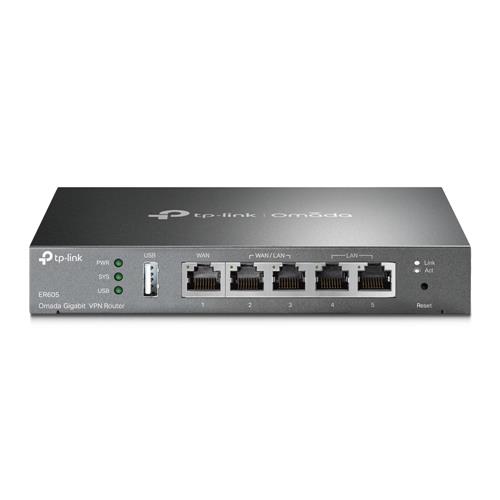 TP-Link Omada ER605 router cablato Gigabit Ethernet Nero
