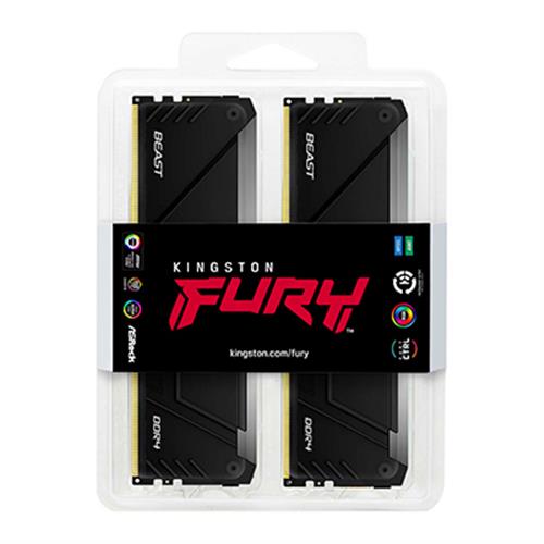 Kingston Technology FURY Beast 32GB 3600MT/s DDR4 CL17 DIMM (Kit da 4) RGB