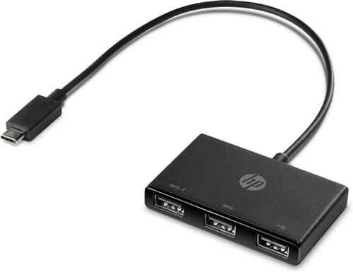 HP USB-C to USB-A Hub USB 3.2 Gen 1 (3.1 Gen 1) Type-C Nero