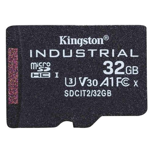 32GB MICROSDHC INDUSTRIAL C10 A1 PSLC CARD SINGLEPACK W/O ADPT