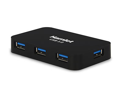 Hamlet Hub usb 3.0 a 4 porte 5 Gbps