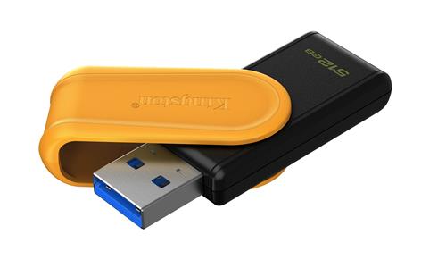 Kingston Technology DataTraveler 512GB Portable USB 3.2 Gen 1 Exodia S (Nero/Giallo)