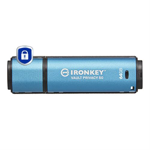 64GB IRONKEY VAULT PRIVACY 50 AES-256 ENCRYPTED FIPS 197