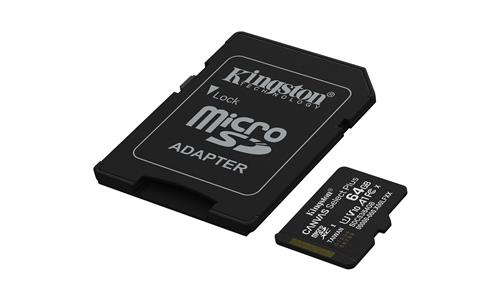 64GB MICROSDXC CANVAS SELECT+ Gen3 100MB/s A1 Card + Adapter