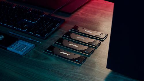 Kingston Technology FURY 64GB 3600MT/s DDR4 CL16 DIMM (Kit da 4) 1Gx8 Renegade Black