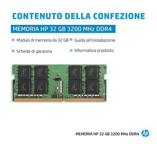 HP 32GB DDR4 (1X32GB) 3200 SODIMM MEMORY