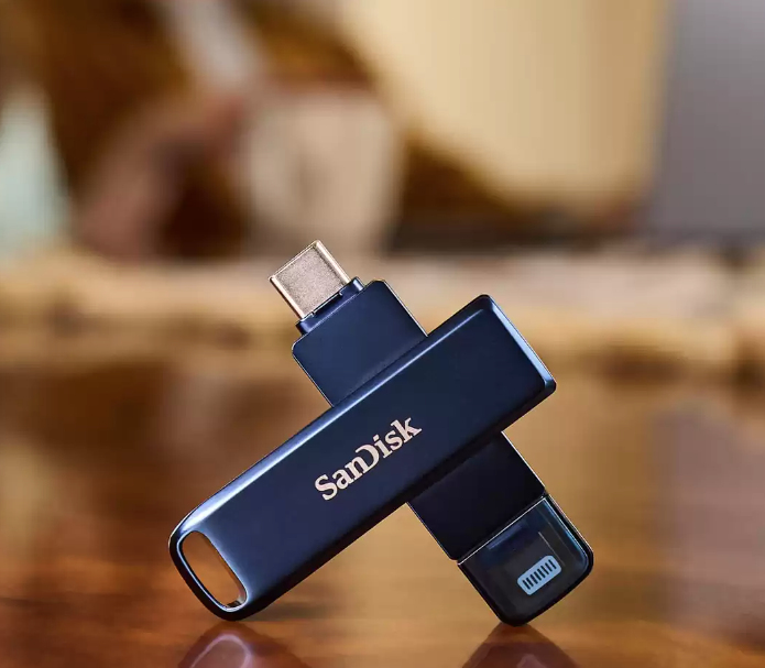 SanDisk iXpand unità flash USB 64 GB USB Type-C / Lightning 3.2 Gen 1 (3.1 Gen 1) Blu