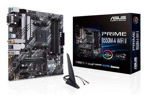 ASUS PRIME B550M-A WIFI II AMD B550 Socket AM4 micro ATX