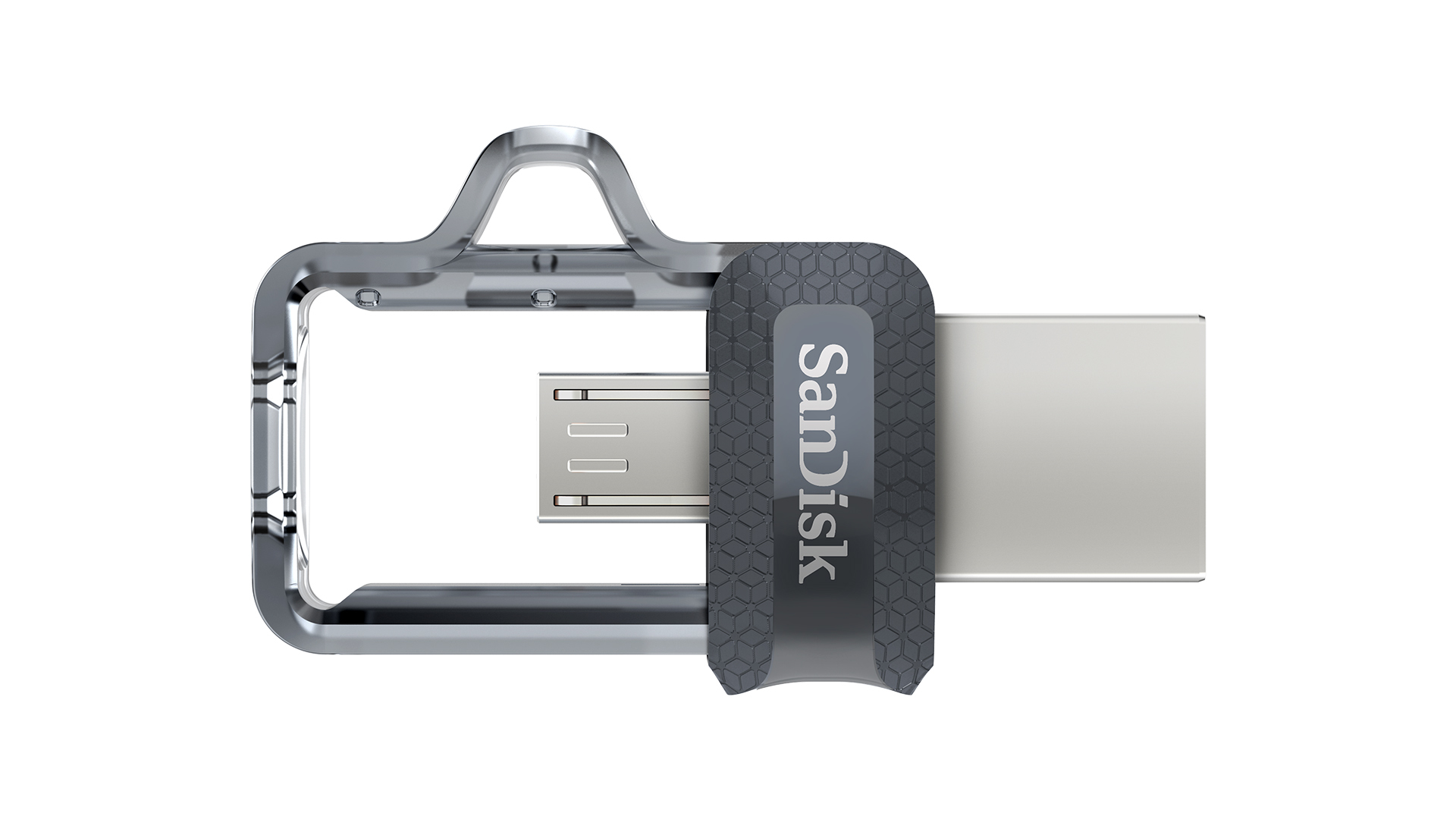 SanDisk Ultra Dual m3.0 unità flash USB 256 GB USB Type-A / Micro-USB 3.2 Gen 1 (3.1 Gen 1) Nero, Argento, Trasparente