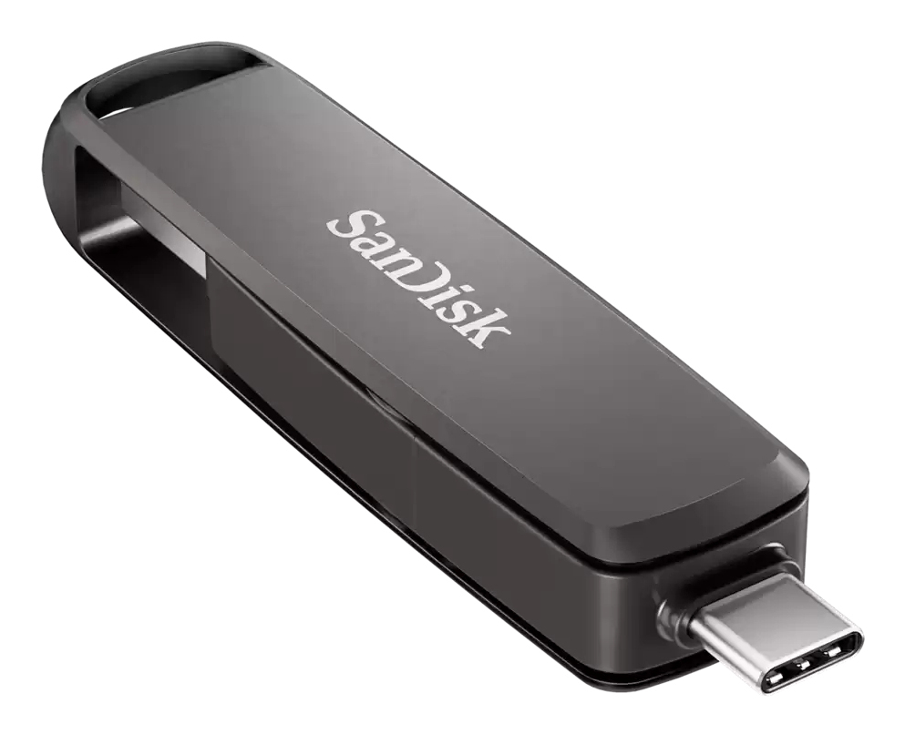 SanDisk SDDDE1-512G-G46 unità flash USB 512 GB USB Type-C/USB Type-A 3.2 Gen 2 (3.1 Gen 2) Nero
