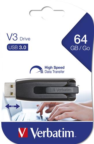Verbatim V3 - Memoria USB 3.0 64 GB - Nero