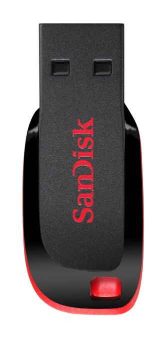SanDisk Cruzer Blade unità flash USB 128 GB USB tipo A 2.0 Nero, Rosso