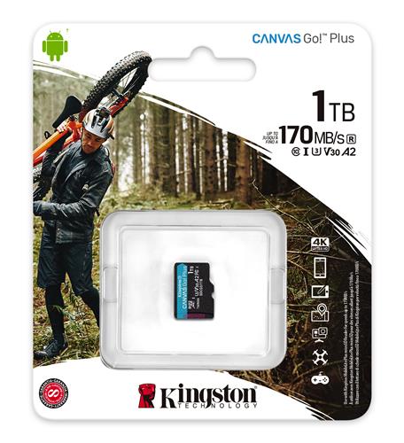 1TB MSDXC CANVAS GO PLUS 170R A2 U3 V30 Single Pack w/o ADP