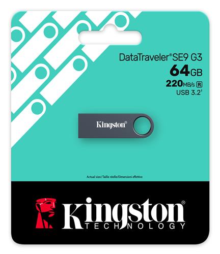 Kingston Technology DataTraveler 64GB SE9 G3 - Nichel scuro