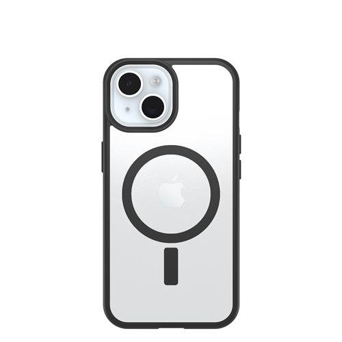 OB REACT MAGSAFE APPLE IPHONE 16e/15/14/13Bl Crys-cl/black-PrP