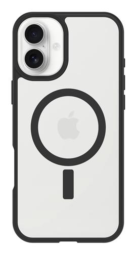 OB REACT MAGSAFE APPLE IPHONE16 Plus Black Crystal - clear/black