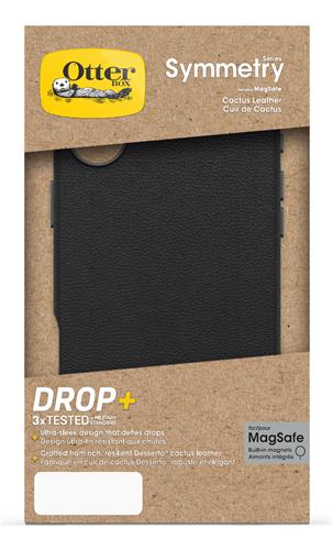 OB SYM CACTUS LEATHER APPLE iPhone 16 Plus Noir Ash - black