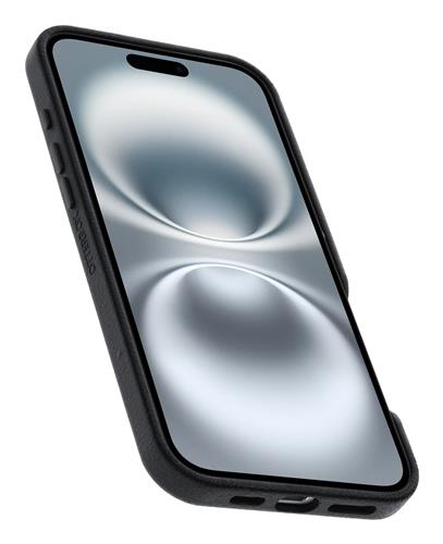 OB SYM CACTUS LEATHER APPLE iPhone 16 Plus Noir Ash - black