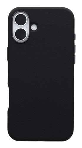 OB SYM CACTUS LEATHER APPLE iPhone 16 Plus Noir Ash - black
