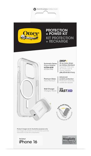 OB SYM CLEAR MAGSAFE/PREM GLASS UK USB-C Wall Char 30W -white