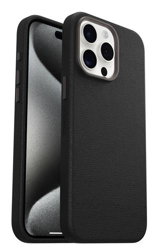 OB SYMETRY APPLEIPHONE 15PROMAX Cactus Leather Noir Ash black