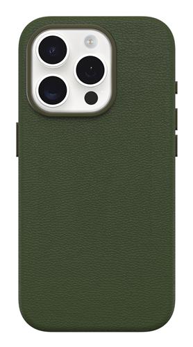 OB SYMMETRY APPLE IPHONE 15PRO Cactus Leather Groove green