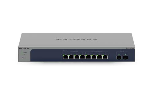NETGEAR 8-Port Multi-Gigabit/10G Ethernet Smart Switch with 2 SFP+ Ports (MS510TXM) Gestito L2+ 10G Ethernet (100/1000/10000) Grigio