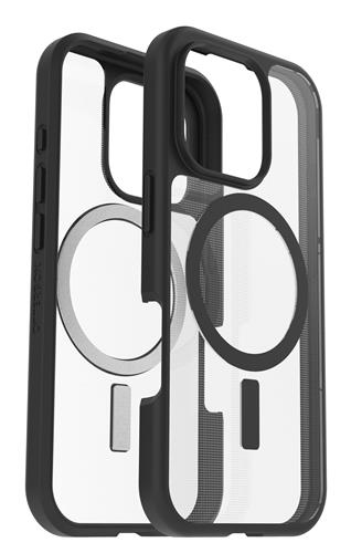 OB REACT MAGSAFE APPLE IPHONE16 PRO BLACK CRYSTAL - CLEAR/BLACK