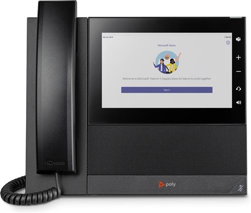 POLY CCX 600 Business Media Phone for Microsoft Teams and PoE-enabled telefono IP Nero LCD Wi-Fi