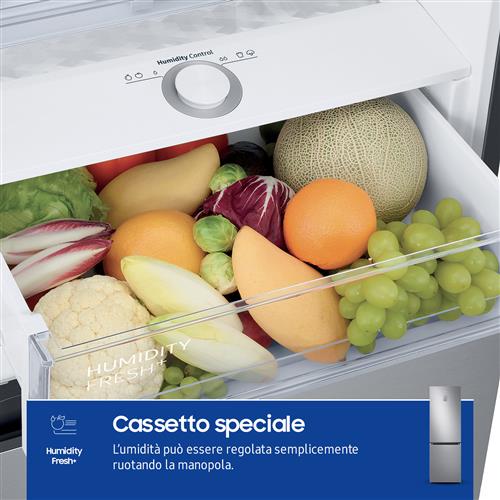 FRIGO COMBI 344LT H185 NF C INOX METALBACK
