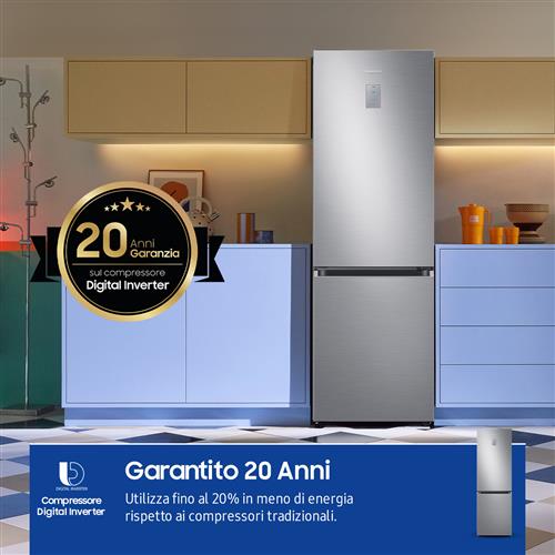 FRIGO COMBI 344LT H185 NF C INOX METALBACK