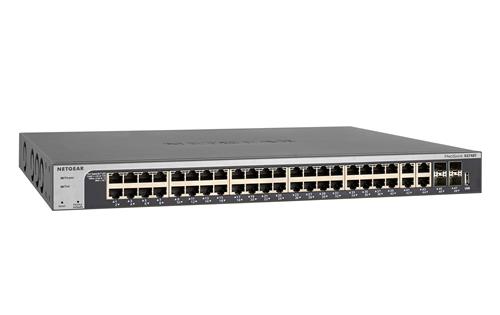 NETGEAR XS748T-100NES switch di rete Gestito L2+/L3 10G Ethernet (100/1000/10000) Nero