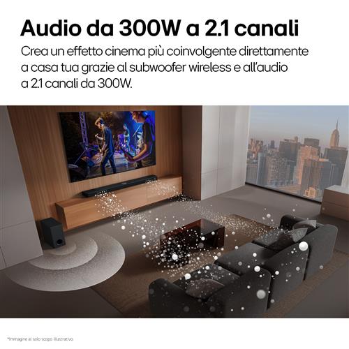 HOME SOUNDBAR 2.1 300W DTS DOLB.DIGIT WIFI BT