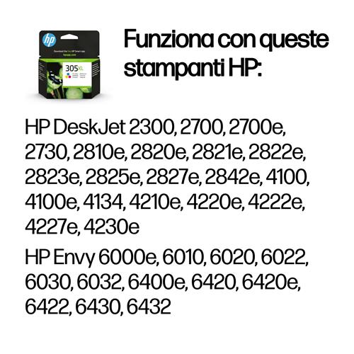 HP 305XL HIGH YIELD TRI-COLOR EN/RU/FR/PL/CZ/HU Ink Cartridge