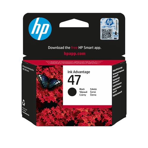 HP 47 BLACK ORIGINAL CARTRIDGE EN/RU/PL/HU/CZ