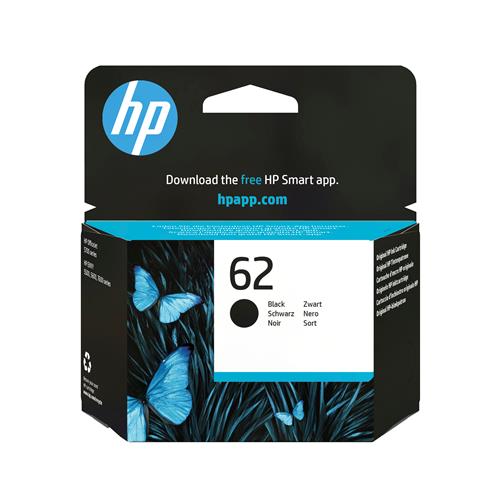HP 62 BLACK ORIGINAL INK EN/RU/FR/PL/CZ/HU Cartridge