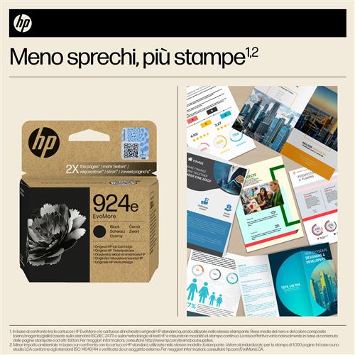 HP 924E EVOMORE BLACK EN/DE/PL/CZ Ink Cartridge
