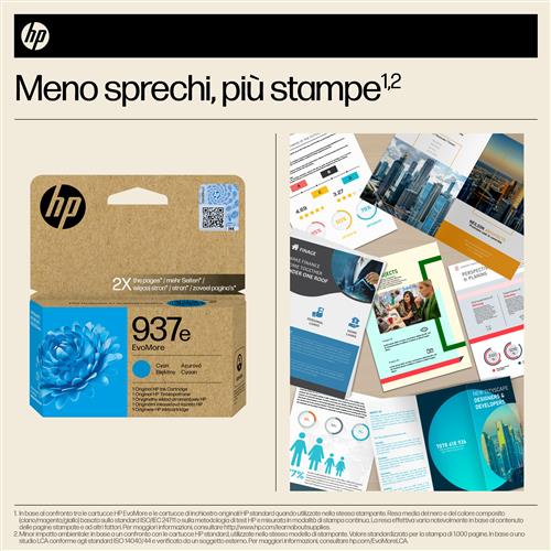 HP 937E EVOMORE CYAN EN/DE/PL/CZ Ink Cartridge