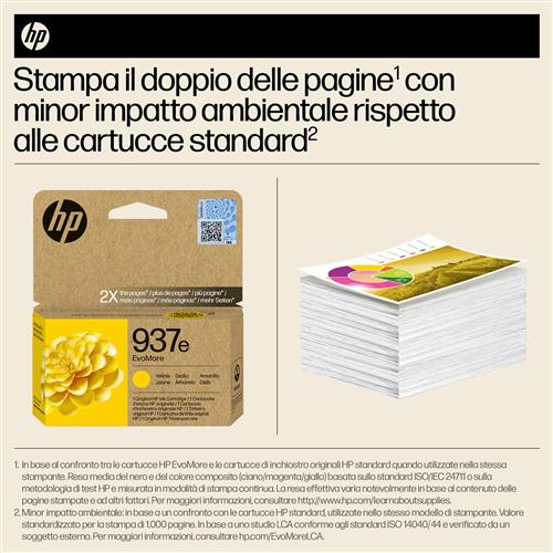 HP 937E EVOMORE YELLOW EN/FR/IT/PT/ES Ink Cartridge